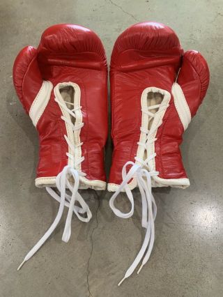 DEADSTOCK 80s TUF - WEAR Boxing Gloves w/ BOX 10oz NOS Sparring Gloves Rocky VTG 6