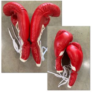 DEADSTOCK 80s TUF - WEAR Boxing Gloves w/ BOX 10oz NOS Sparring Gloves Rocky VTG 7