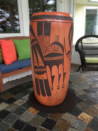 Native American Hopi Pottery,  Pueblo Indian,  Tulip Vase,  Antique
