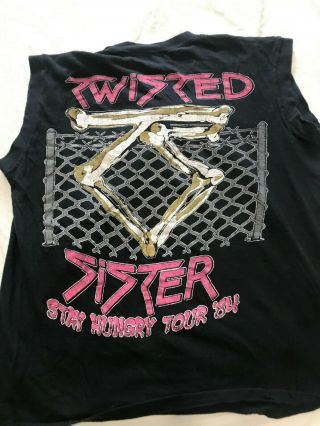 Vintage 1984 Twisted Sister Stay Hungry Tour Concert T - Shirt Men ' s Large Medium 4