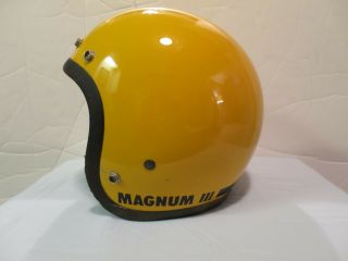 Vintage 1980 Bell Magnum Iii Motorcycle Helmet 7 1/8 Bell Mag Iii Usa 2 - 80