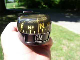 Vintage Gm Gauge Guide Dash Part Auto Chevy Accessory Compass Camaro