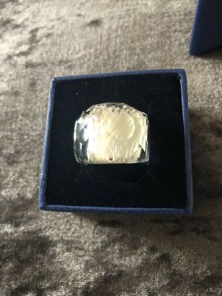 Swarovski Nirvana Clear Crystal Ring Size 55 Vintage
