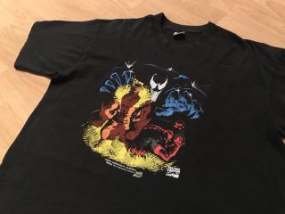 Venom Deadpool Sabretooth Spider - Man 1994 Shirt Vtg Xl Marvel Carnage X Men
