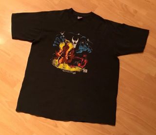 VENOM DEADPOOL SABRETOOTH SPIDER - MAN 1994 Shirt Vtg XL marvel carnage X MEN 5