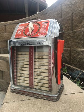 Vintage Buckley Jukebox Table Top Music Box Selector Antique