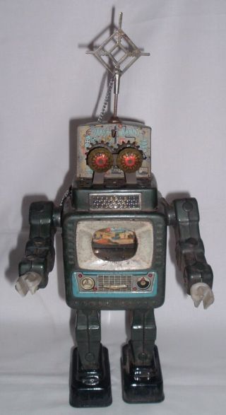 Vintage Alps Television Space Man Robot Toy - Missing One Part - Semi