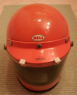 7 1/4 Vintage Bell Star 120 Full Face Motorcycle Helmet With Visor And Shield