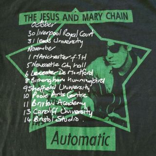 Rare Vintage The Jesus And Mary Chain 90s Grunge T Shirt Band Size L OG 4