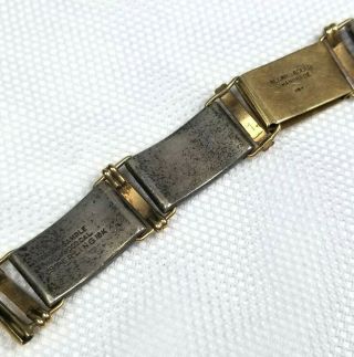 VTG Engraved Western Bracelet 10k Gold&Sterling Signed Allan Adler & Chas Sample 5