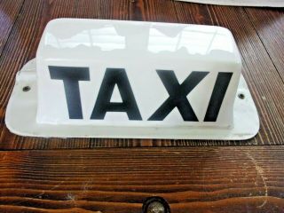 Vintage Taxi Cab Light Sign With Bulbs And Wiring.  Rat Rod Taxi.  Set Of 3