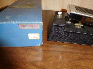 Vintage wah wah pedal with siren.  box.  Very,  almost. 4