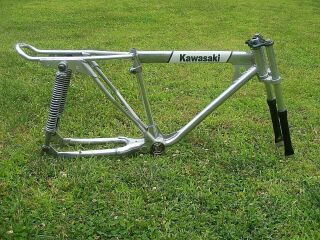 Old School Vintage 1976 Kawasaki 70 ' s BMX Bicycle BX200 Frame Fork Project 4