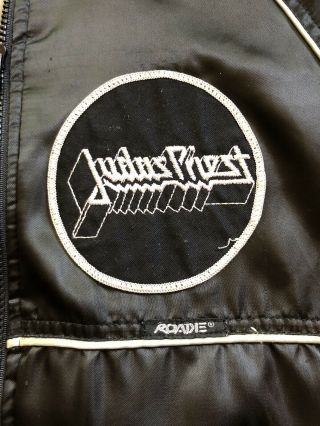Vintage 1984 Roadie Judas Priest Defenders Of The Faith Satin Sukijan Jacket,  S 2