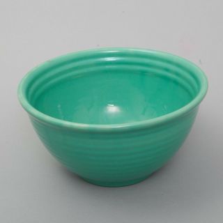 Vtg Bauer Large Ringware Mixing Bowl Teal Green California Pottery Unsigned