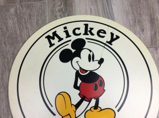 Vintage Walt Disney Mickey & Co.  By J.  G.  Hook Retail Sign Large Double Sided 18” 3