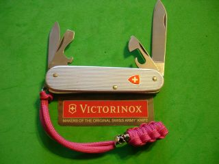 Ntsa Vintage (1974 - 05) Swiss Army Victorinox Pocket Knife 84mm Ribbed Alox Cadet