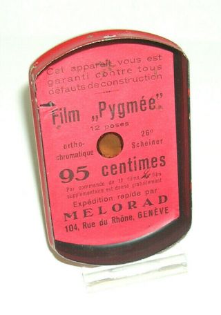 Rare Red CARMAN PYGMEE Subminiature Camera 8