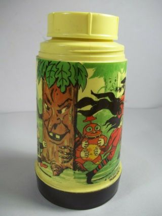 PRE OWNED VINTAGE 1970 H.  R.  PUFNSTUF LUNCHBOX THERMOS NO TOP W/WEAR 3
