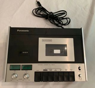 Vintage Panasonic Stereo Cassette Tape Deck & Recorder Model No.  Rs - 260