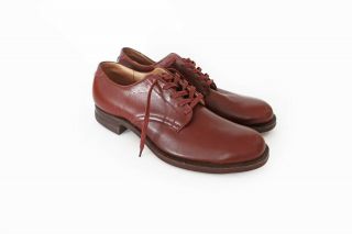 Deadstock Vintage 1940s Jf Mcelwain Ww2 Goodyear Dress Officer Shoes 7 A Low