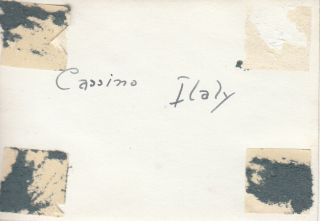 WWII Snapshot Photo BOMBED RUINS of MONTE CASSINO 1944 Italy 2 2