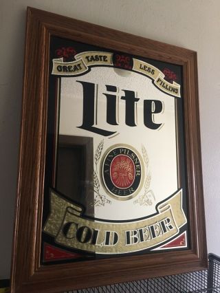 Vintage Miller Lite Mirror