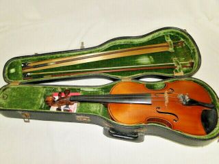 Antique Jacques Leclerc Violin Crafted in Paris,  France 4