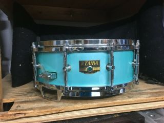Tama Granstar Artstar 5x14 Snare Drum - Pat 30 1 Ply Rare Turquoise Finish