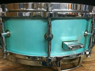 Tama Granstar Artstar 5x14 Snare Drum - Pat 30 1 ply Rare Turquoise FInish 6