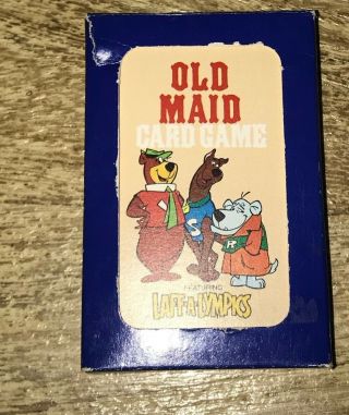 Vintage Hoyle Childrens/kids Old Maid Card Game 1979 Hanna Barbera Laff - Alympics
