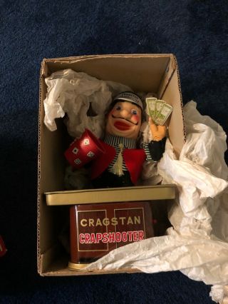 Vintage Cragstan Crapshooter 71575 Battery Operated Toy Made In Japan Iob