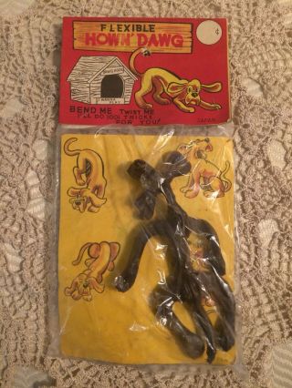 Vintage Novelty Toy “flexible Hown Dawg” Rare Old Stretchy Toy From The 50’s