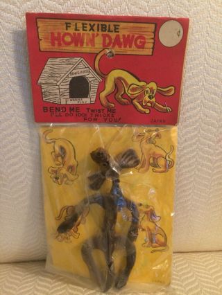 Vintage Novelty Toy “Flexible Hown Dawg” Rare Old Stretchy Toy from the 50’s 4