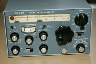 Vintage Davco Dr - 30 Ham Amateur Communications Receiver W/pwr Cable