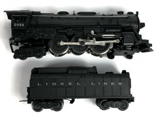 Vintage Lionel 2055 4 - 6 - 4 Locomotive W Lionel Lines Tender