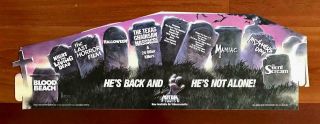 Media Home Ent HORROR VHS Video Store Promo Display Texas Chainsaw Massacre RARE 8