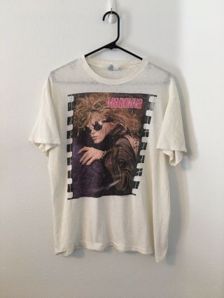 Vintage Madonna 1985 Virgin Tour T - Shirt 80s Concert Tee Xl Fits M - L