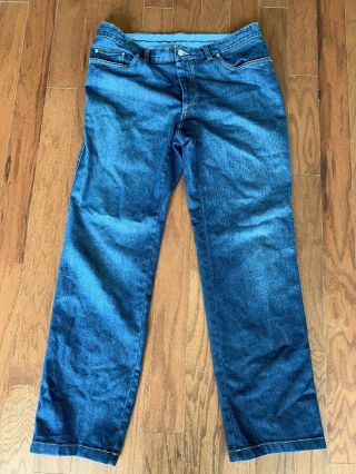 Brioni Men’s Pordoi Vintage Blue Cotton Blend Denim Jeans Pants Size 52r 36 X 30