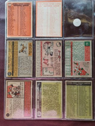 (8) Vintage Sandy Koufax Baseball Cards L.  A Dodgers 1960 ' s 2