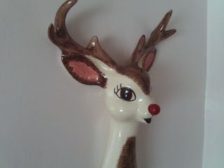 Vintage Rudolph The Red Nose Reindeer Lighted Christmas Decoration 3