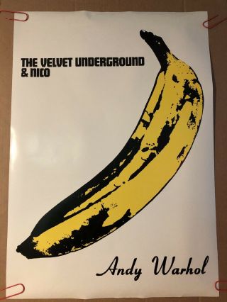 The Velvet Underground And Nico Banana By Andy Warhol Vintage Poster