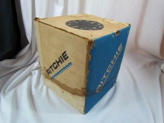 Vintage Ritchie Aqua Meter Gemini Ship Boat Compass W/ Box