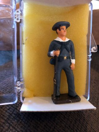 Acw Cs Navy Toy Figure Set Metal Lead Soldier 54mm 1/32 Seaman Rare Civil War