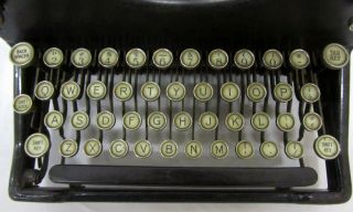 Vintage Royal Typewriter Co.  Glass Side & Glass Key Open Face Typewriter 10 3