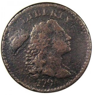 1794 Liberty Cap Large Cent 1c S - 44 - Anacs Vf Details - Net F12 - Rare Coin