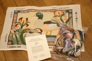 EHRMAN Lucinda Ganderton EGYPTIAN DUCKS TAPESTRY NEEDLEPOINT KIT retired VINTAGE 3