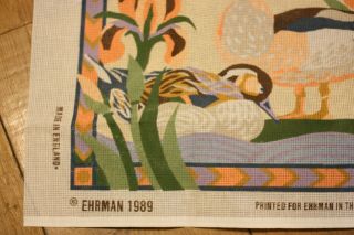 EHRMAN Lucinda Ganderton EGYPTIAN DUCKS TAPESTRY NEEDLEPOINT KIT retired VINTAGE 8