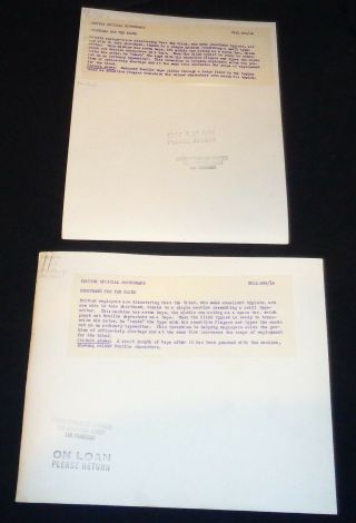 RARE 2 Piece British WWII Official 8 X 10 Photo Shorthand For The Blind 2