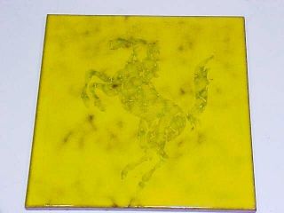 Ferrari Factory Prancing Horse Tile_Piemme Valentino_Vintage_1970 ' s Original_OEM 2